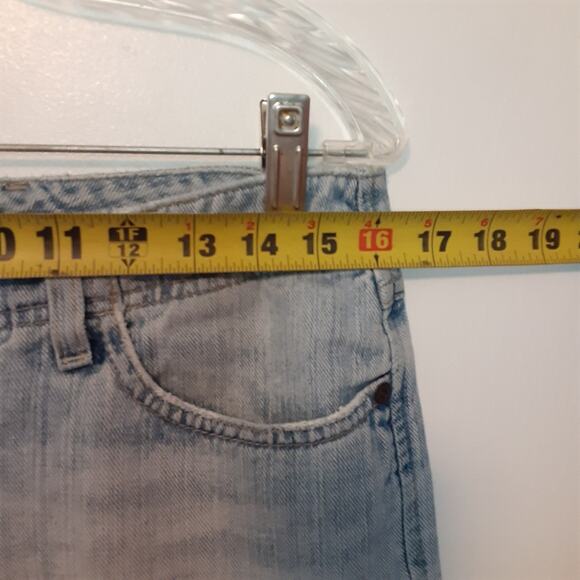 BKE Buckle Denim Jeans Harbor Capri Regular Size 30 Distressed Blue - Picture 12 of 14